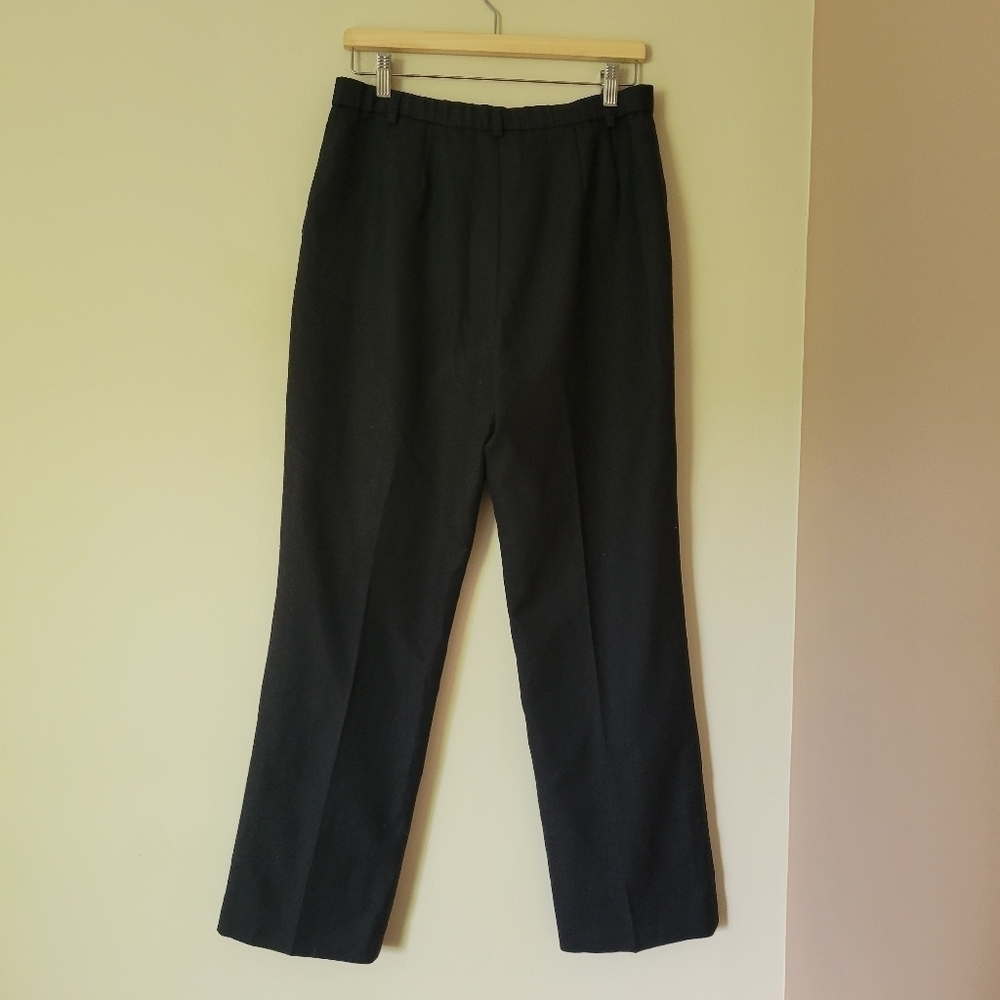 Pendleton Women's Seasonless Wool Straight Leg Trouser Pants Black Size 10 - Picture 3 of 9